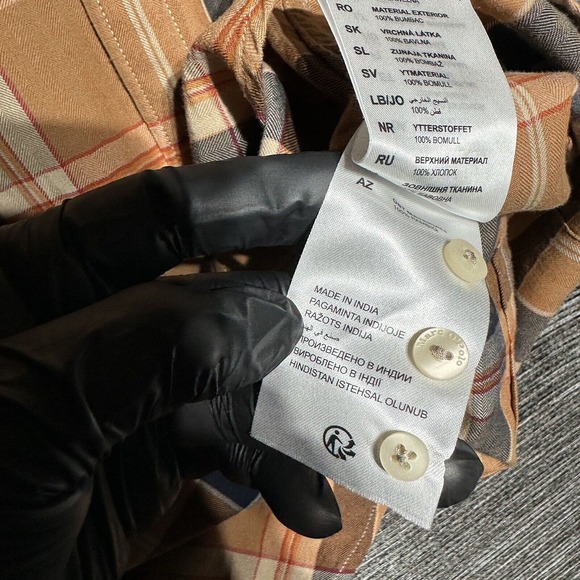 Marc O’Polo Shirt Men’s M Blue Orange Shape Fit Long Sleeve Button Up - Picture 10 of 12